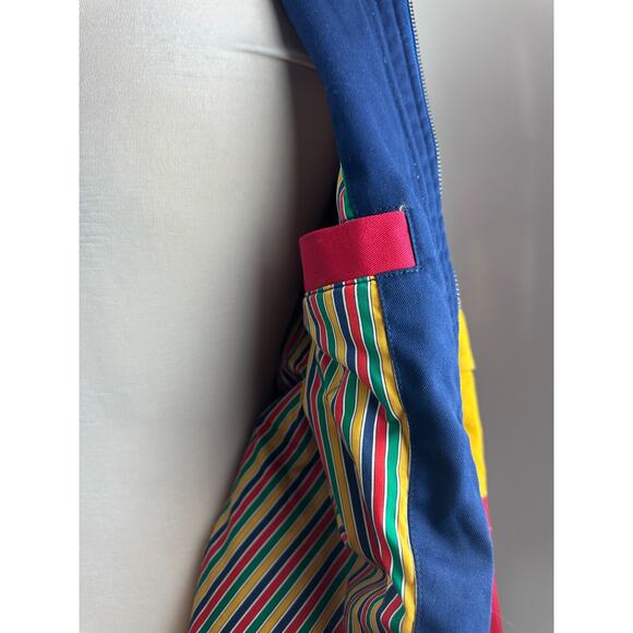 Teddy Fresh Fireman Style Toggle Clasp Chore Jacket Colorblock Oversized Medium - Picture 7 of 16